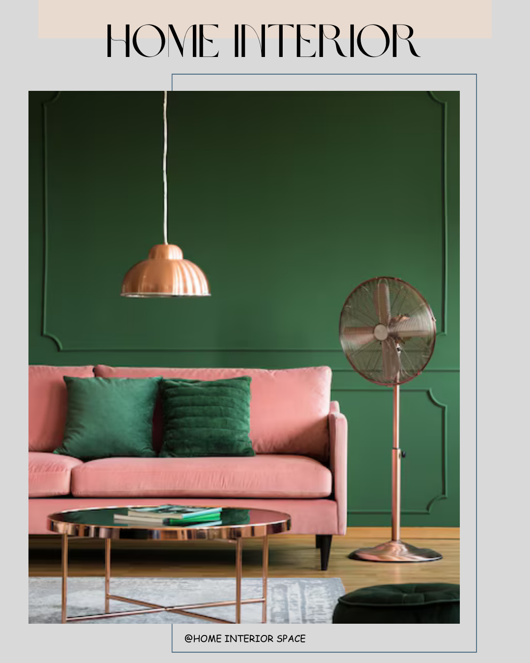 Pink and Green Interior Design