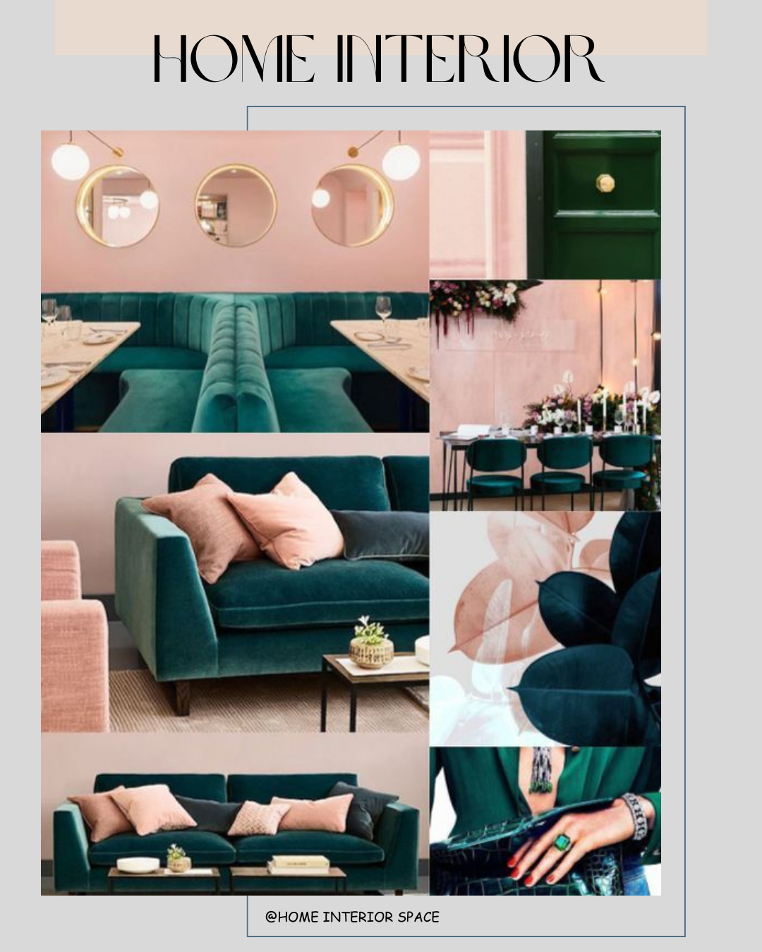 Lighting Pink and Green Interiors